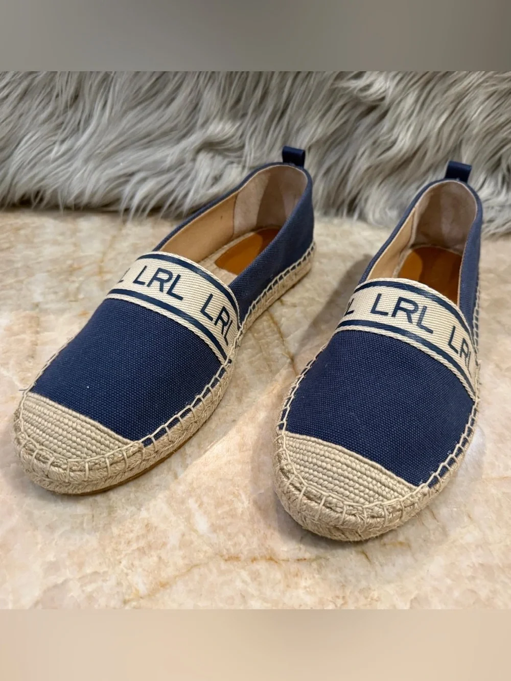 Polo Ralph Lauren Caylee logo-print espadrilles
